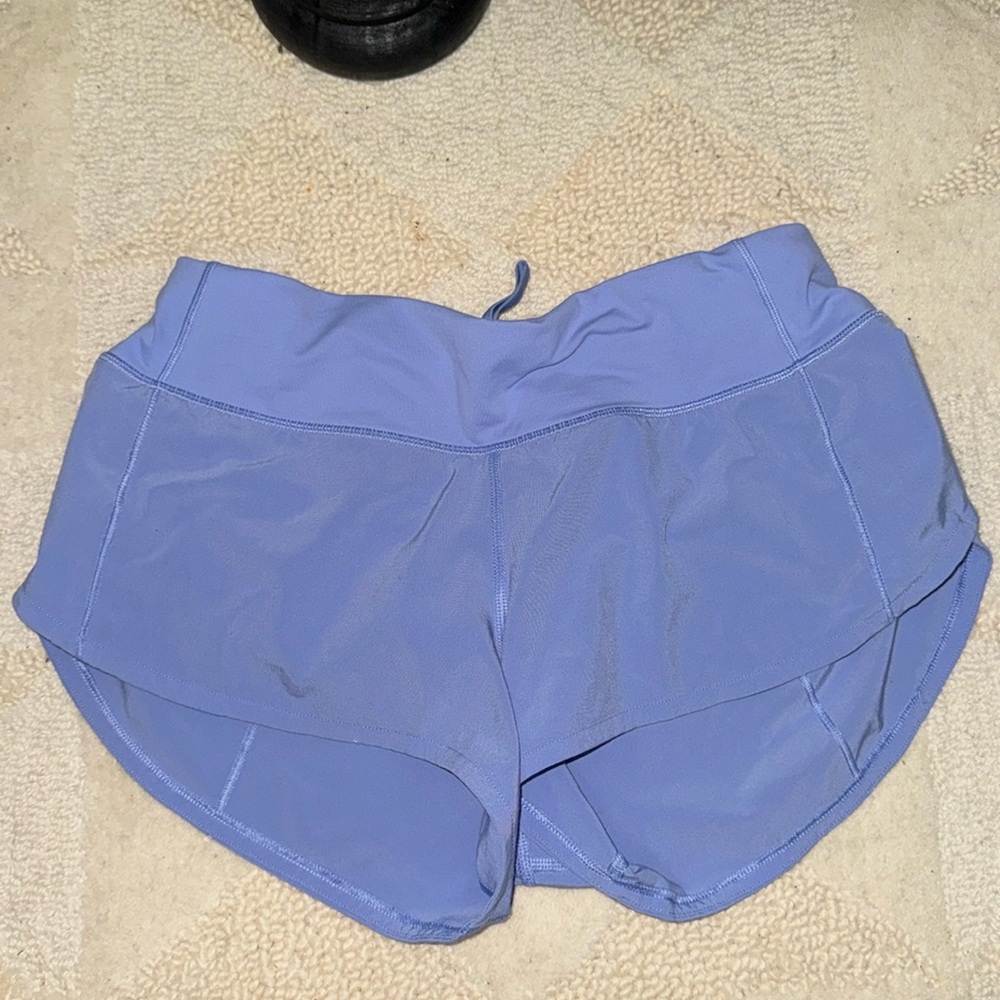 Lululemon Speed-up shorts. Size 4. Periwinkle color.